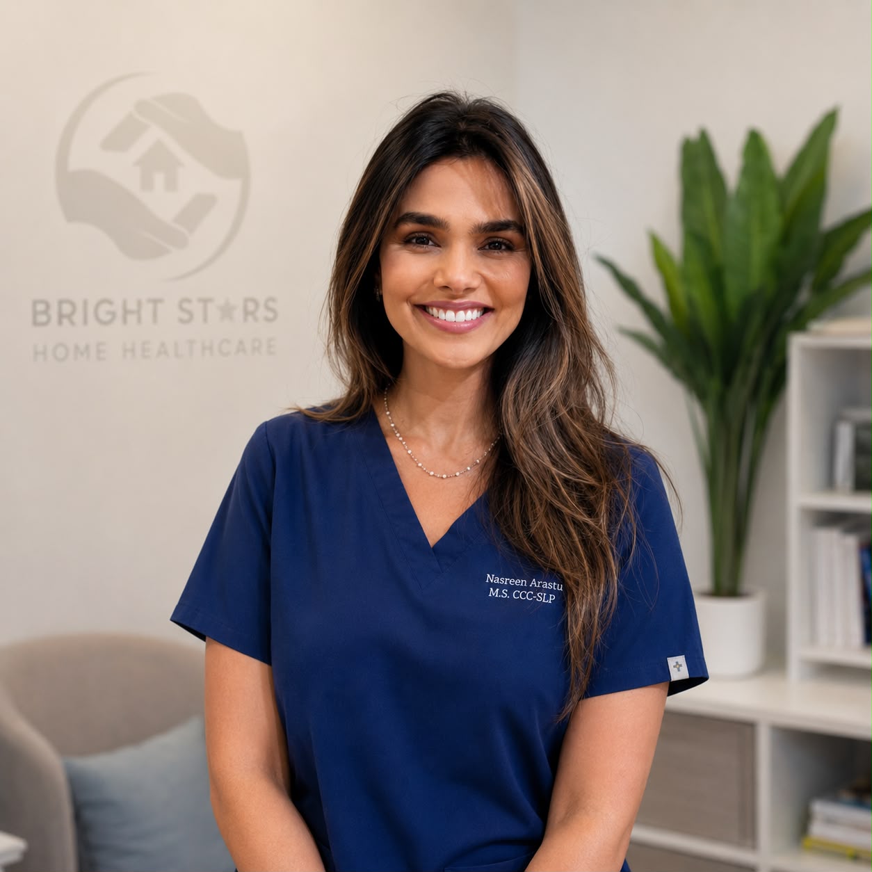 Nasreen Arastu, M.S., CCC-SLP, speech-language pathologist at BrightStars Home Health Care in Metro Atlanta